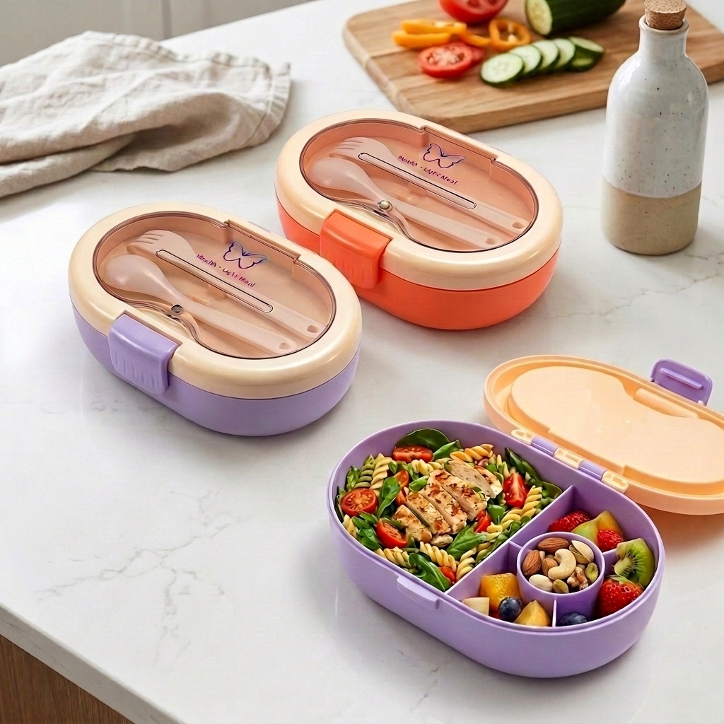 Meal Prep Or Prep Meal - Lonchera Bento de Plástico a Prueba
