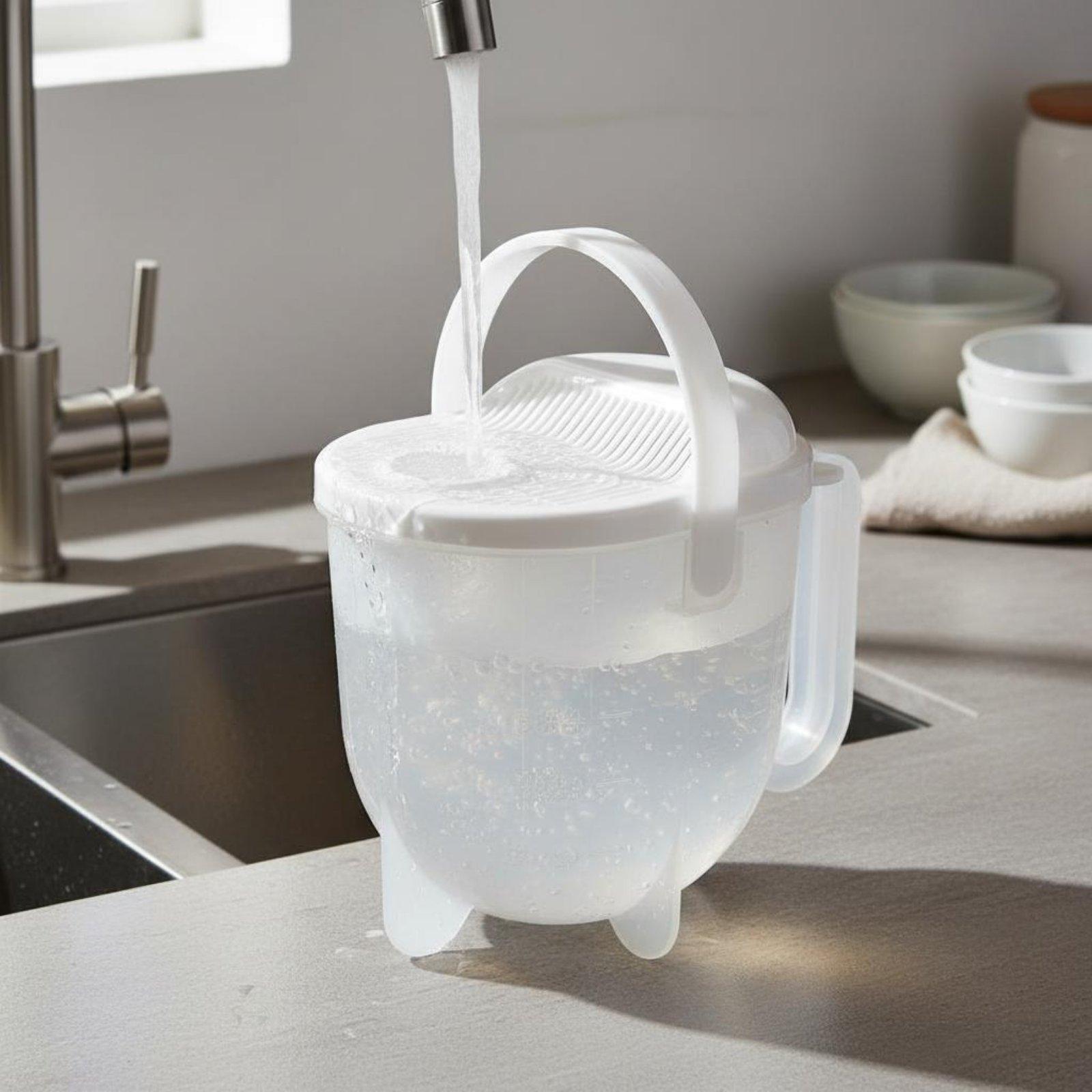 Cesta para enjuagar arroz sin  - Meal Prep With Rice reseña y precio