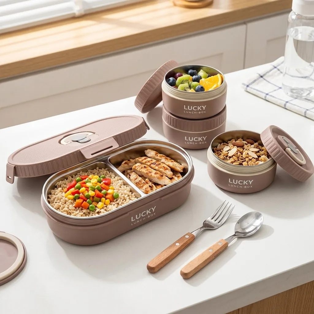 Juego de recipientes térmicos  - Meal Prep Or Prep Meal reseña y precio