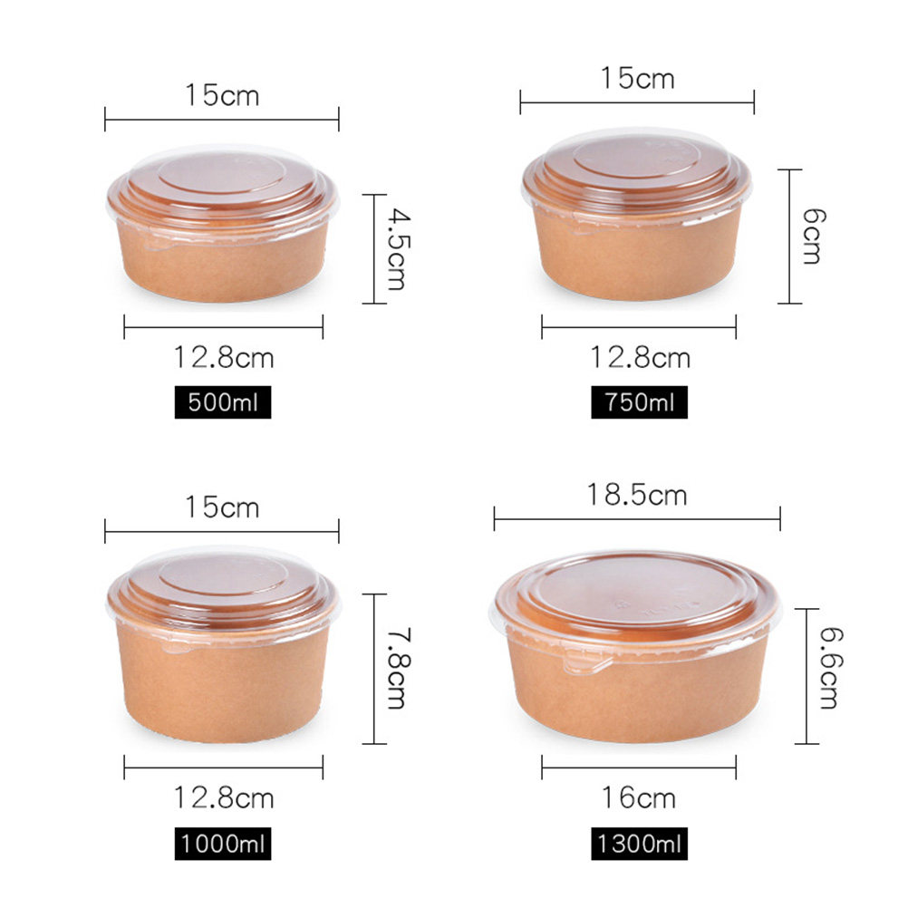 20 recipientes de papel kraft  - Meal Prep Bowl reseña y precio