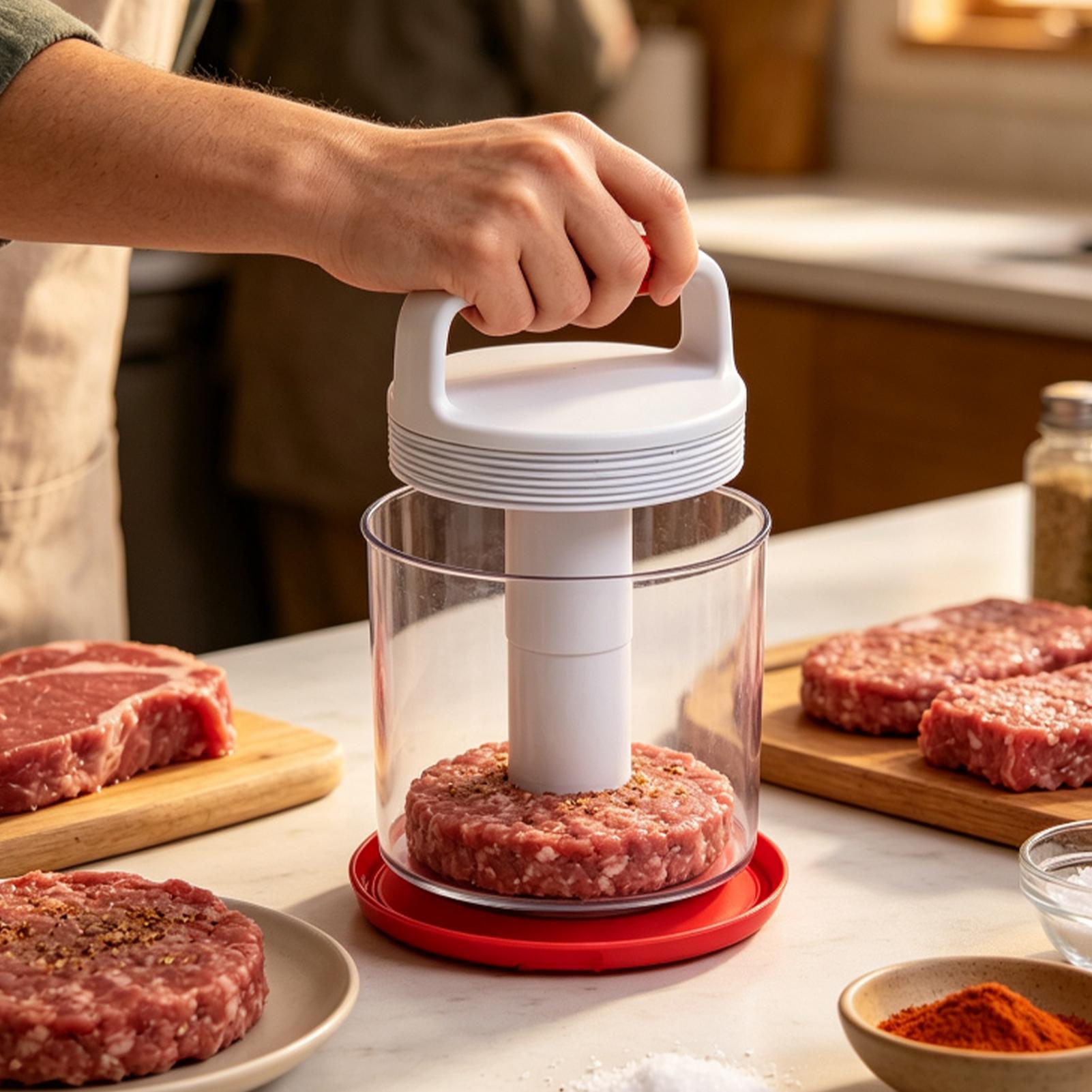 Prensa manual redonda antiadhe - Meal Prep Template reseña y precio