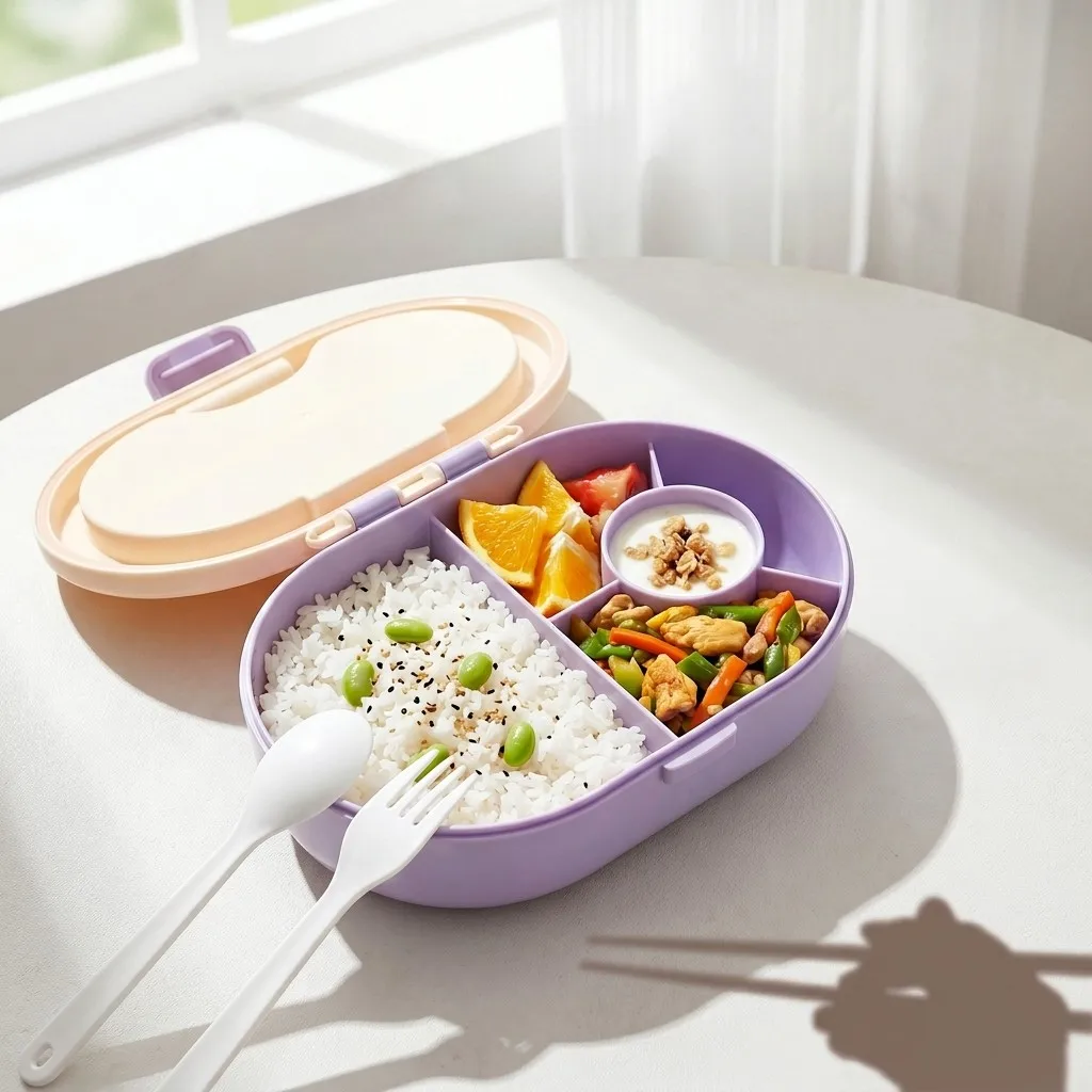 Caja Bento de Plástico con Cub - Meal Prep Or Prep Meal reseña y precio