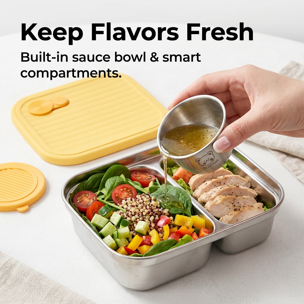 Contenedor de almuerzo de acer - Meal Prep Bowl reseña y precio
